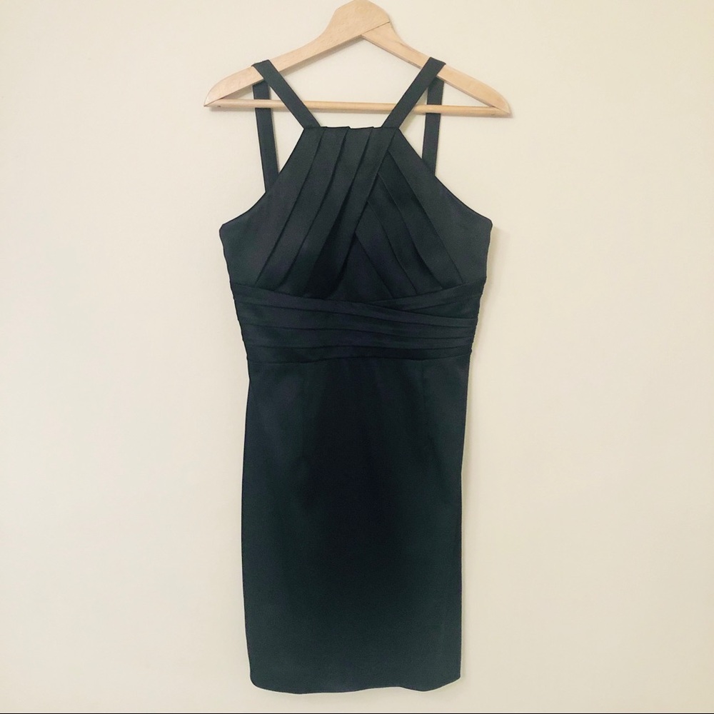 Calvin Klein Sleek Black Cocktail Dress Sz 10